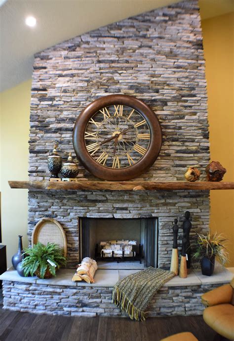 30+ Stone Fireplace With Wood Mantel – HomeDecorish