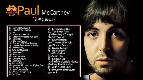 Paul McCartney Greatest Hits Full Album - The Best Of Paul McCartney ...