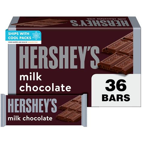 Buy HERSHEY'S Milk Chocolate Candy Bars, 1.55 oz (36 Count) Online at ...