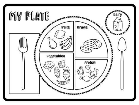 10 Best MyPlate Printable Sheet PDF for Free at Printablee.com | My ...