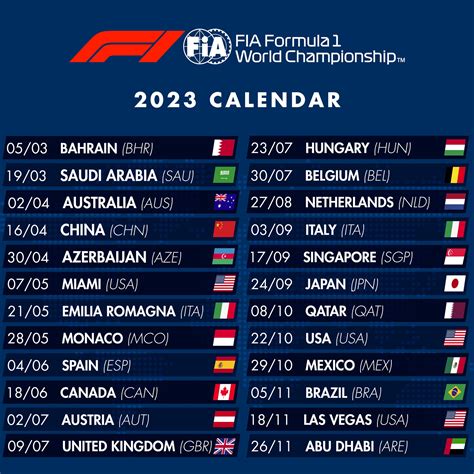 Calendario 2023 F1 Results 2023 Belmont - IMAGESEE