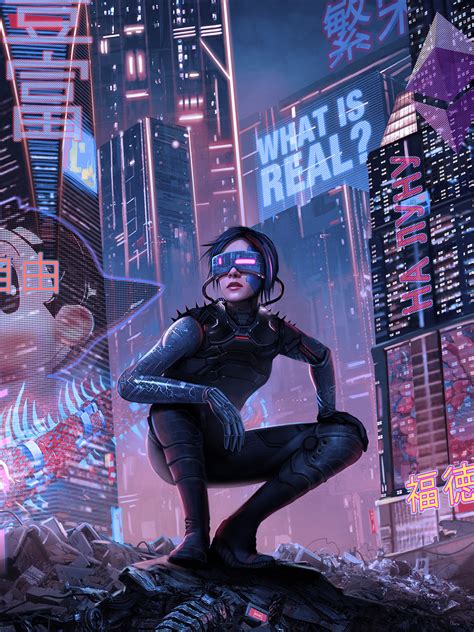 Hình nền : Cyberpunk, hình minh họa, nghệ thuật số, woman crying, Thành ...