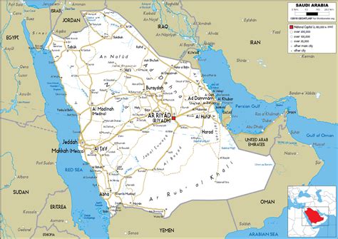 Maps Of Saudi Arabia Detailed Map Of Saudi Arabia In English Tourist ...