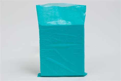 6.5x9.5 Satin Teal High Density Plastic Bags