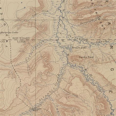 Yellowstone Topographic Map of Lake Section 1904 Map | Yellowstone map ...