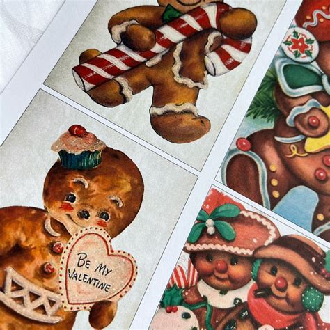 Gingerbread Man Christmas Clipart Christmas Gingerbread | Etsy