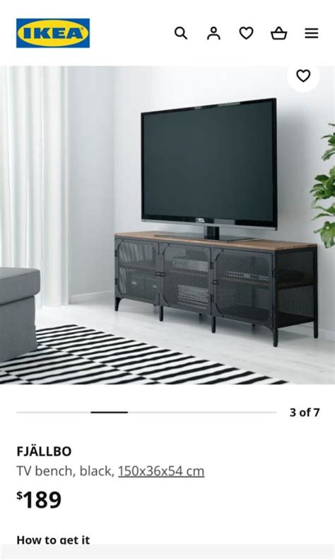 Ikea Fjallbo TV Bench, Furniture & Home Living, Furniture, TV Consoles ...