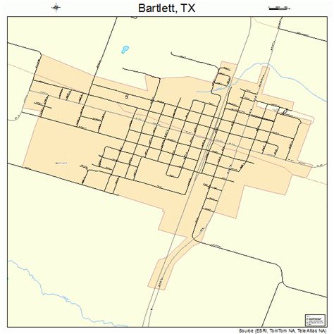 Bartlett Texas Street Map 4805732