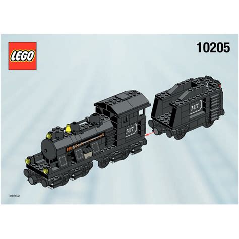 LEGO Large Train Engine with Tender, Black Set 10205 Instructions ...