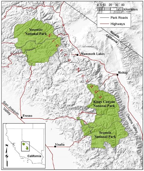 Map Of Sequoia National Park - Maping Resources