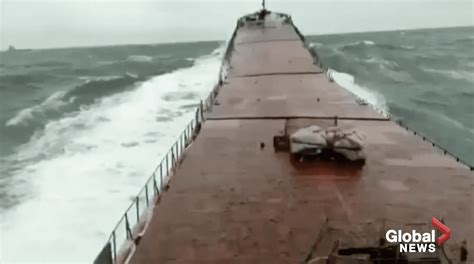 Terrifying Video Shows Cargo Ship Break in Half Off Turkey