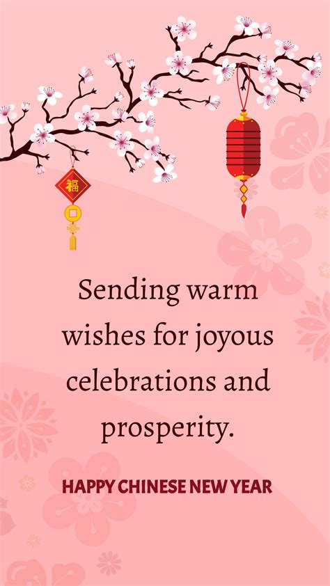 Free Chinese New Year Greetings Quotes Template - Edit Online ...