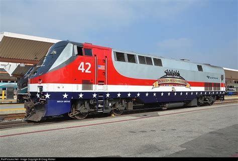 AMTK 42 Amtrak GE P42DC at Los Angeles, California by Craig Walker ...