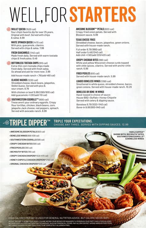 Chili's Full Menu