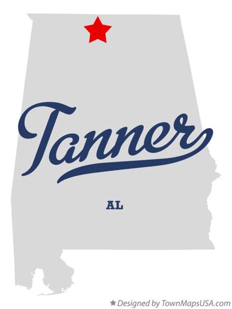 Map of Tanner, AL, Alabama