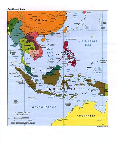 Map of Southeast Asia Region | Maps of Asia Regional Political City