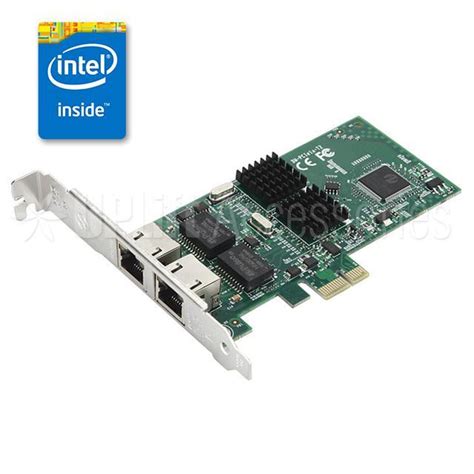 Intel 2-Port Dual LAN Port Gigabit LAN Card with PXE Bootrom (PCI-E ...