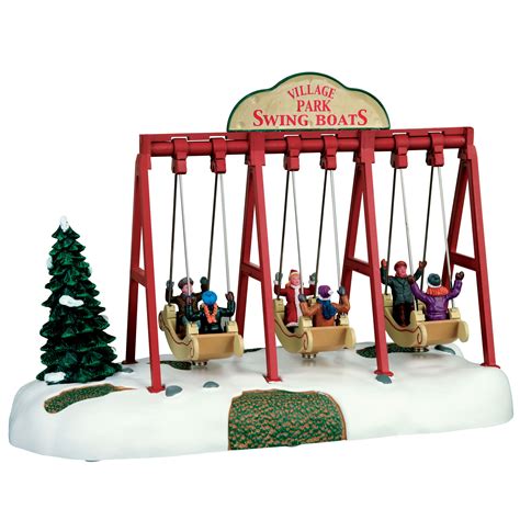 Lemax Village Collection Christmas Village Accessory, Swing Boats, B/O ...