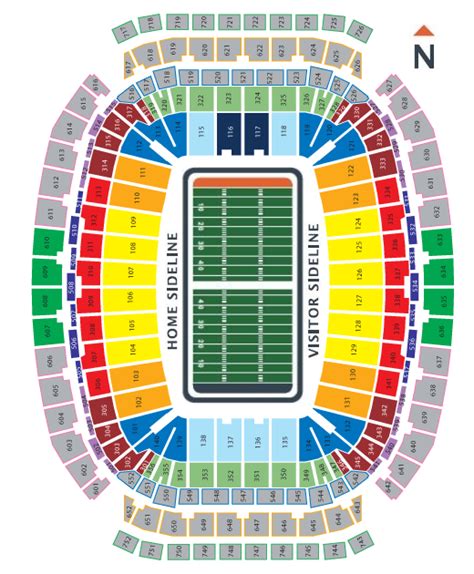 Houston Texans Seating Chart Map at NRG Stadium