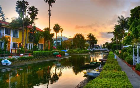 Venice Canals Walkway, Venice, CA - California Beaches