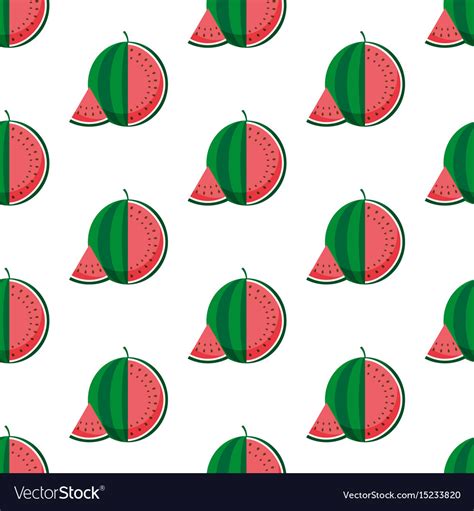 Watermelon pattern Royalty Free Vector Image - VectorStock