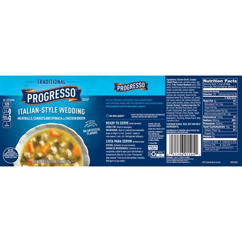 Progresso Soup, Traditional, Italian-Style Wedding Soup, 18.5 oz Can ...