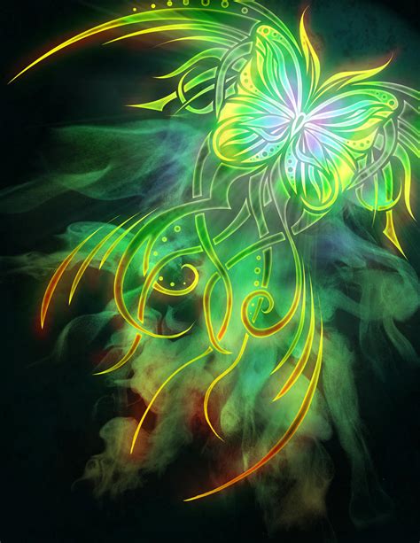 Neon Butterfly by CoyoteHills on DeviantArt