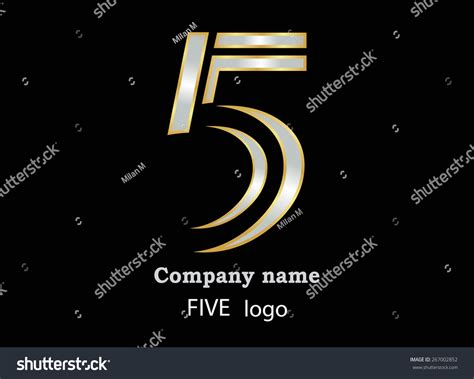 Number Logo Design.Number Five Logo.Logo 5 Vector Template. - 267002852 ...