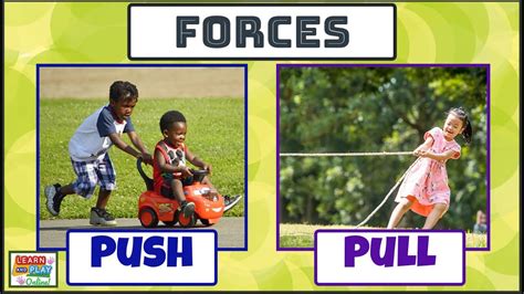 Forces: Push and Pull Motions for Kids - YouTube