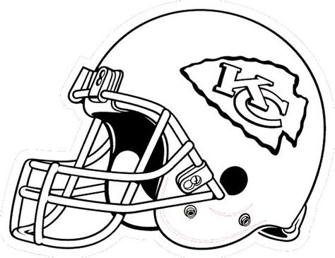 KC Chiefs coloring pages | Coloring pages, Helmet drawing, Free ...