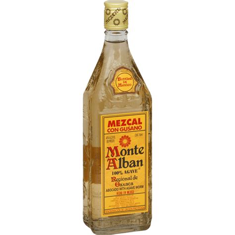 Monte Alban Mezcal, 100% Agave, Avocado with Agave Worm | Tequila ...