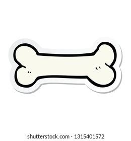 Sticker Cartoon Bone Stock Vector (Royalty Free) 1315401572 | Shutterstock