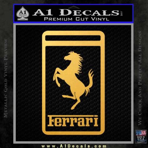 FERRARI Emblem Logo D3 Decal Sticker » A1 Decals