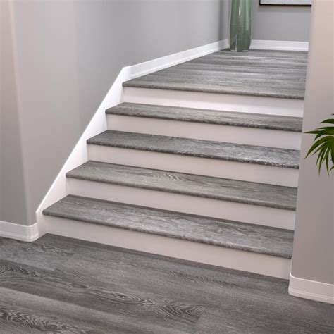 CALI Mute Step 11.5-in x 48-in Breakwater Oak Vinyl Stair Tread in the ...