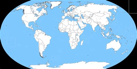 High Resolution Blank Political Map of the World - optimized for ...