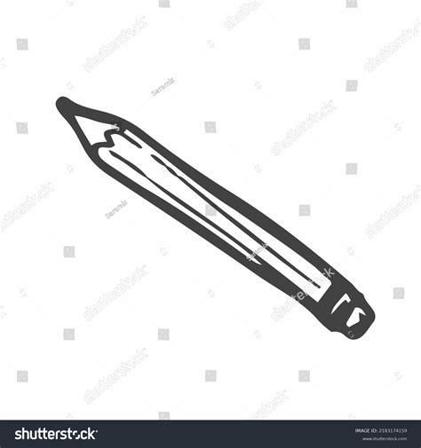 Pencil Vector Sketch Drawing Line Sketch Stock Vector (Royalty Free ...