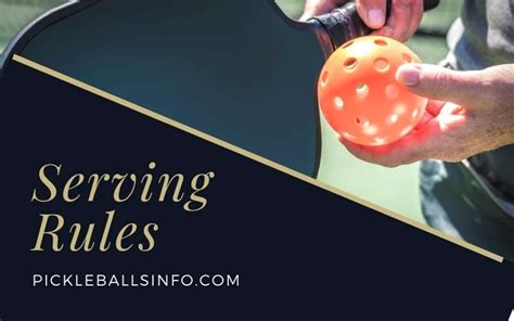 You Should Know Everything About The Pickleball Serving Rules