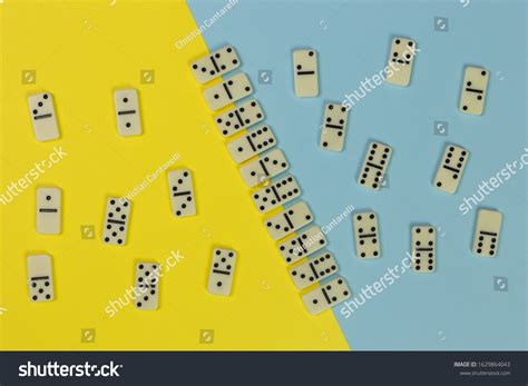 Domino Game Concept Tiles Organized Even Stock Photo 1629864043 ...