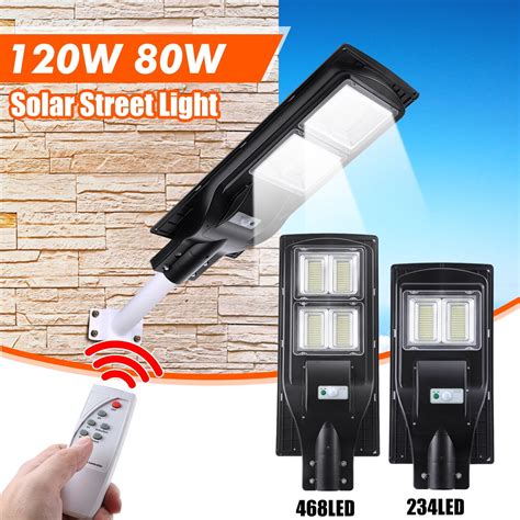 240/480W LED Solar Lights Area Lighting Security Wall Lamp with Motion ...