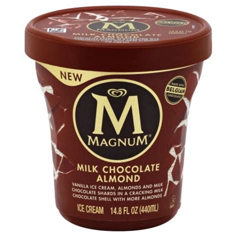 Magnum Milk Chocolate Almond Ice Cream, 14.8 fl oz - Kroger