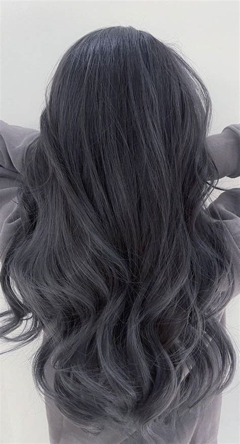 25 Trendy Grey & Silver Hair Colour Ideas for 2021 : Dark silver ...