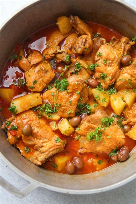 Pollo Guisado (Chicken Stew) + Video - Cooked by Julie