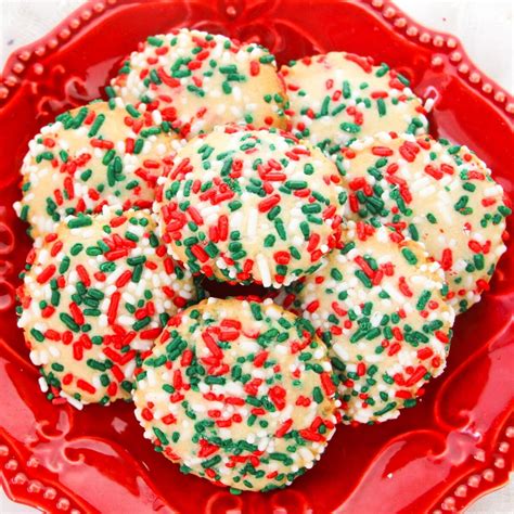 Christmas Sugar Cookies With Sprinkles | TheBestDessertRecipes.com