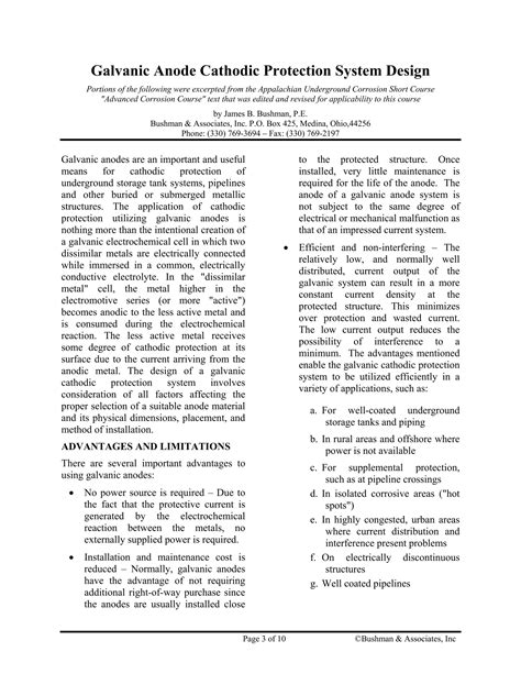 Galvanic anodes system design | PDF