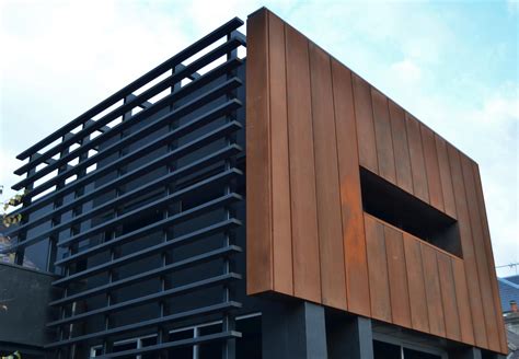 corten steel - Google Search | Exterior wall cladding, House cladding ...