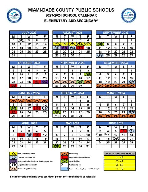 Miami-Dade County Public Schools Calendar 2024