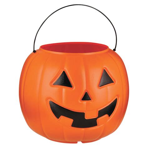 Amloid Orange Halloween Pumpkin Bucket - Shop Seasonal Decor at H-E-B