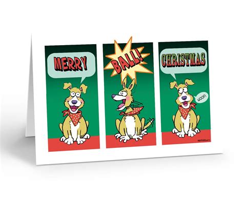 Funny Dog Christmas Card - 18 Boxed Cards and Envelopes - 20088 ...