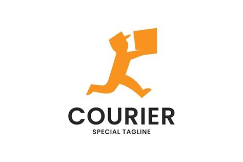 Premium Vector | Courier logo design