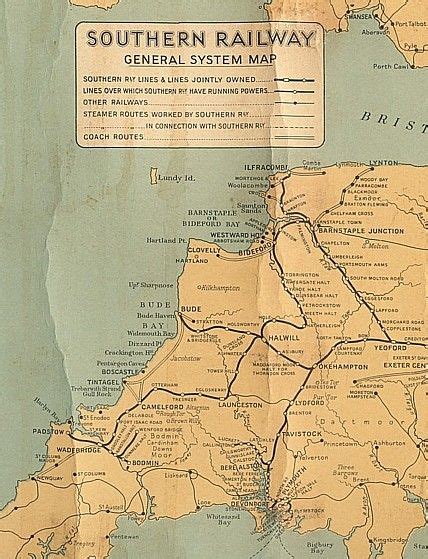 Cornwall Rail Network Map